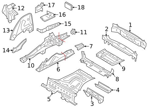 Rear Body for 2016 BMW X4 #0