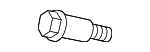 90109A0033 - Electrical: Outer Belt Assembly Lower Bolt for Lexus: GX460, GX550, LC500, LC500h, NX250, NX350, NX350h, NX450h+, RX350, RX350h, RX450h+, RX500h, RZ300e, RZ450e, TX350, TX500h, TX550h+ Image