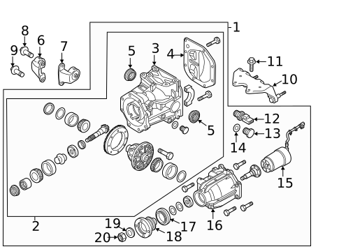 Axle & Differential for 2011 Mazda CX-9 #0