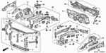 60928S5AJ00ZZ - Body/Air Conditioning: BRACKET A, L. FR. SUB-FRAME for Honda Image