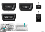 61315A64C24 - Vehicle Electrical System: Trunk Lid Lock Switch for BMW Image