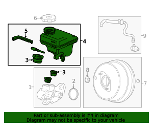 Brake Master Cylinder Reservoir 23352393 | OEM Parts Online