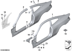 41008083524 - Bodywork: Body-Side Frame Right for BMW Image