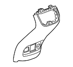 Front Floor Console Rear Trim Panel