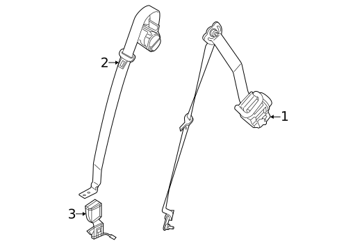 Seat Belt for 2021 BMW X7 #0