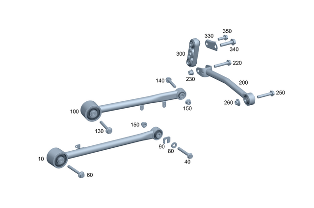 4653502900 - Rear Axle: Trailing Arm for Mercedes-Benz: G580 Image image