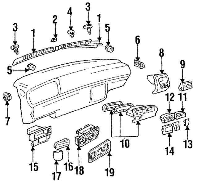 1H0819045C - : Heater Control for Volkswagen Image