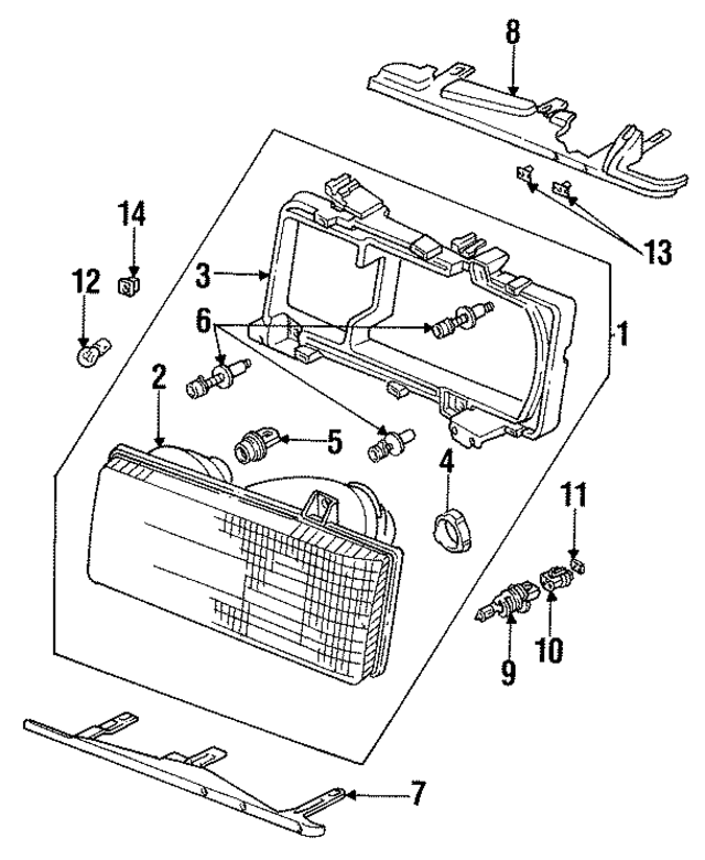 447941029C - Electrical: Composite Headlamp for Audi Image