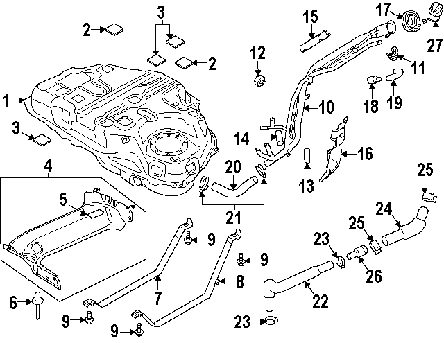 KB8E42110 - : Fuel Tank for Mazda Image