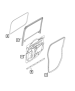 68400040AA - Doors, Door Mirrors and Related Parts: Lower Seal, Right for Ram: ProMaster City Image