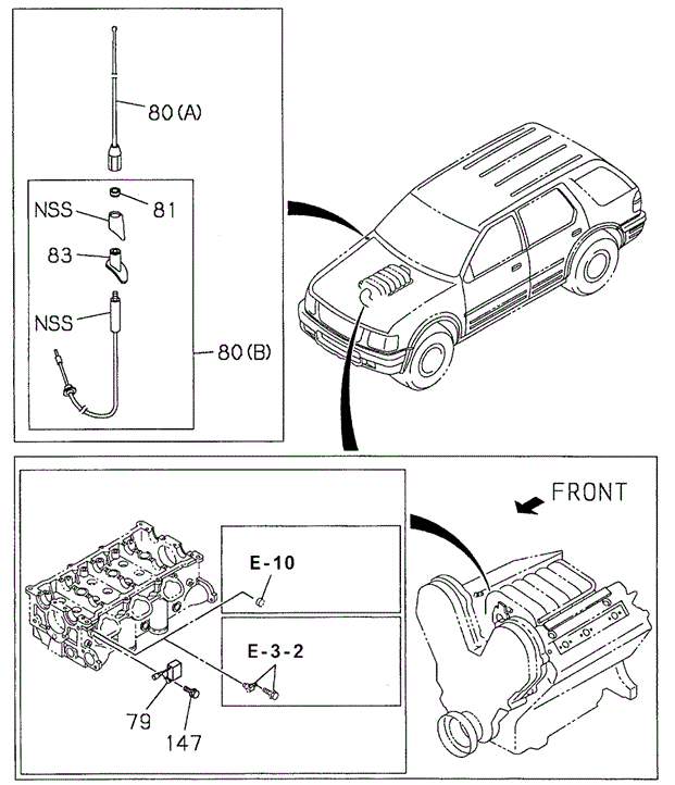 Antenna for 2002 Honda Passport #0