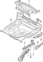 6410112400 - Body: Panel Above Lid for Toyota: Corolla Image