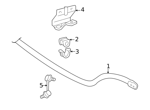 Stabilizer Bar & Components for 2003 Lexus SC430 #0