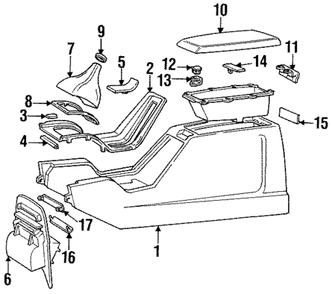 Center Console for 1994 Volvo 960 #0