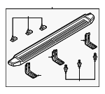6C3Z16458A - Body: Running Board for Ford: F-250 Super Duty, F-350 Super Duty Image