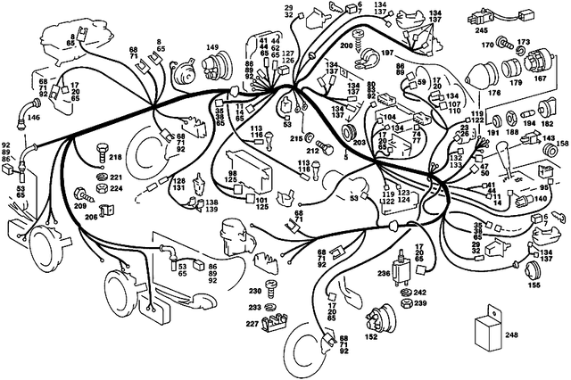 1075402106 - Electrical Equipment and Instruments: Wiring Harness for Mercedes-Benz: 560SL Image image