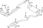 44200FN01A - : Intermediate Pipe for Subaru Image