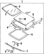 QX03TL2AC - : Sunroof Assembly for Chrysler: Cirrus | Dodge: Stratus Image
