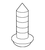 1241804123 - Body: Pkg Tray Trim Screw for Hyundai: Sonata Image