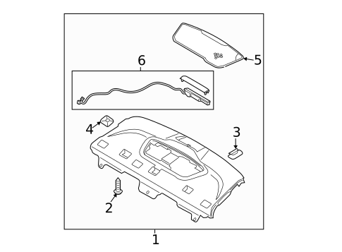 Package Shelf Trim for 2012 Hyundai Sonata #0