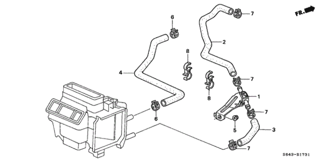 Water Valve (V6) for 2002 Honda Accord #0