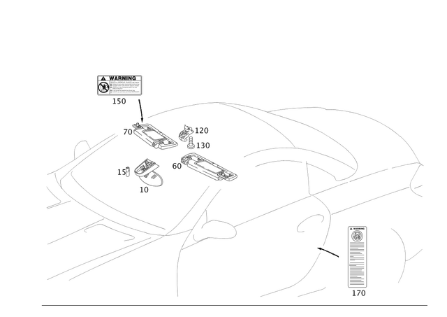 1718170320 - Covering and Lining: Information Label for Mercedes-Benz Image image