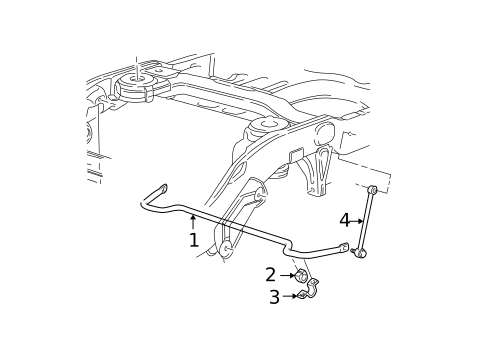 Stabilizer Bar & Components for 1998 Ford Expedition #0