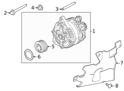 Alternator for 2012 Ford Mustang #0