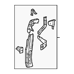 532020E050 - Belts &amp; Cooling: Radiator Support Side Panel for Toyota Image