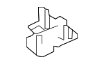 2068214600 - Body: Sun-visor Plate for Mercedes-Benz Image