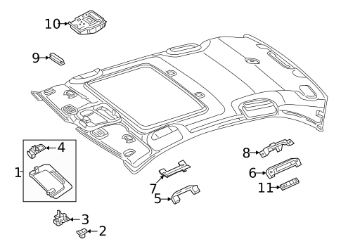 Interior Trim - Roof for 2025 Mercedes-Benz CLE300 #2