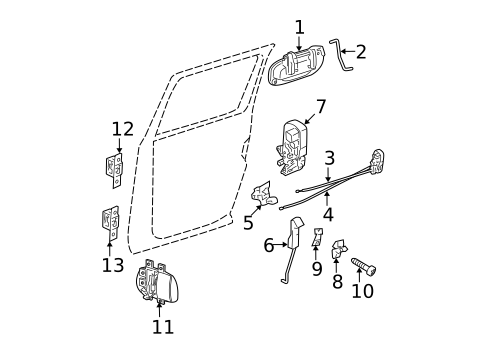 Lock & Hardware for 2007 Dodge Dakota #0