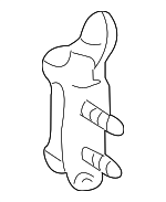 6875020122 - Body: Upper Hinge for Scion: iM, xA, xB, xD | Toyota: 4Runner, bZ4X, C-HR, Camry, Corolla, Corolla iM, Crown, GR Corolla, Highlander, Land Cruiser, Prius, Prius AWD-e, Prius C, Prius Plug-In, Prius Prime, Prius V, RAV4, RAV4 Prime, Venza, Yaris Image