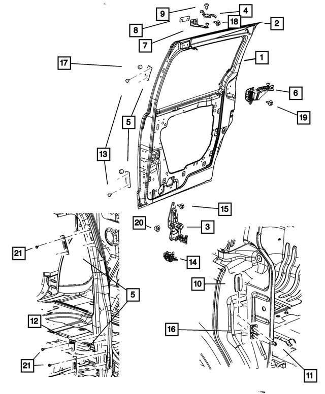 6503526 - Doors, Door Mirrors and Related Parts: Truss Head Screw for Mopar Image