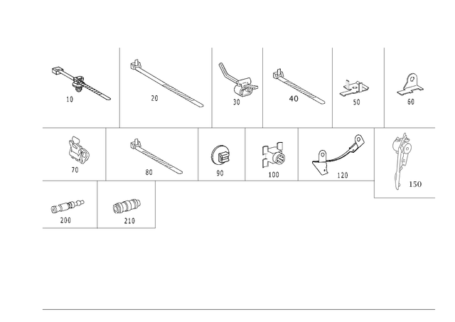 5997629064 - Electrical Equipment and Instruments: Cable Strap for Mercedes-Benz: CLK430, E430 Image image