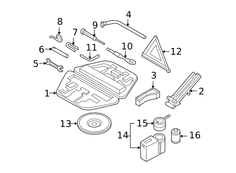 Jack & Components for 2009 Audi A8 Quattro #0