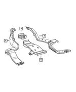 68148788AA - Air Conditioners and Heaters: Floor Duct for Ram: 1500, 1500 Classic, 2500, 3500 Image