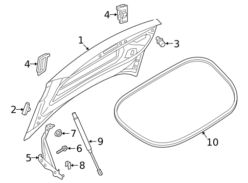Lid & Components for 2022 Audi TT Quattro #0