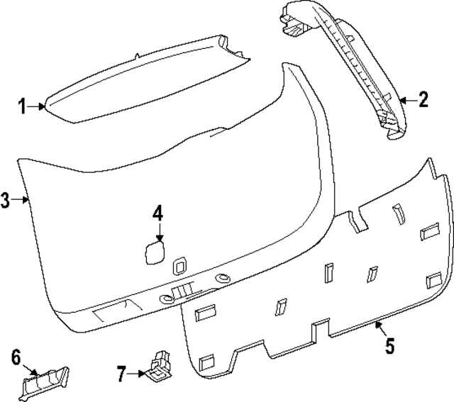 26504167 - : Lower Gate Trim for GM Image