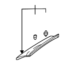 8582026000YH - Body: Windshield Pillar Trim for Hyundai: Santa Fe Image