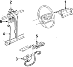 17988822 - Electrical: Driver Air Bag for Cadillac: 60 Special, Brougham, DeVille, Eldorado, Fleetwood, Seville Image
