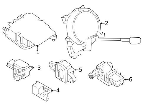 Air Bag Components for 2019 Nissan Rogue #0