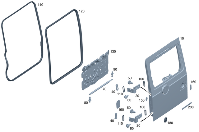 9897100 - Bumper/Fender/Hood: Adhesive Film Precut Part for Mercedes-Benz: G500, G550, G580, G63 AMG Image image