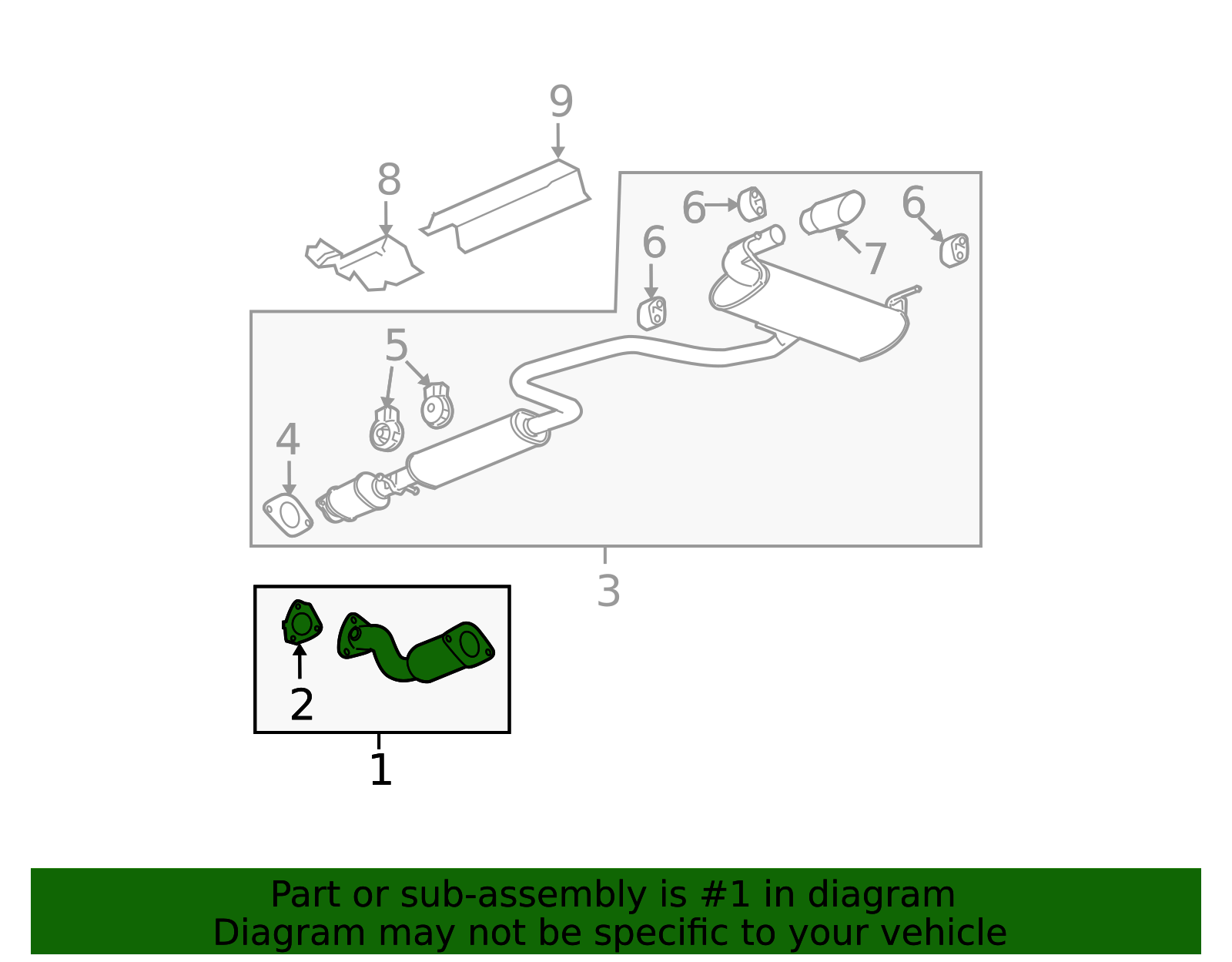 2008-2010 GM Exhaust Manifold Pipe 15947649 | QuirkParts