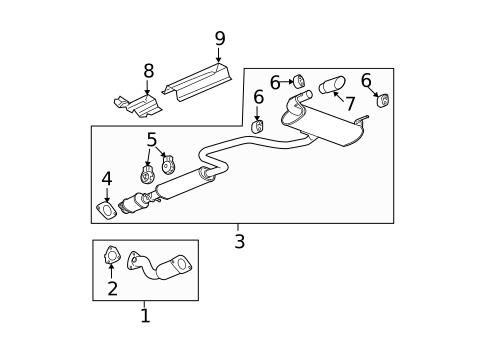 Exhaust Components for 2009 Saturn Aura #0