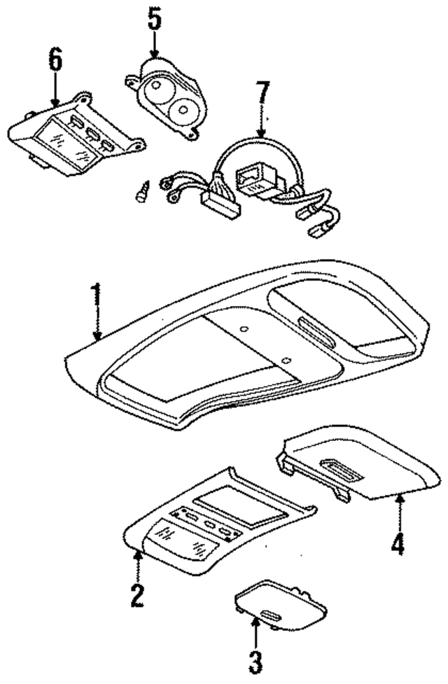 F4TZ13C742A - Body: Console Housing for Ford: Bronco, F-150, F-250, F-250 HD, F-350, F-Super Duty Image