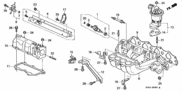 Intake Manifold (2) for 1998 Acura CL #0