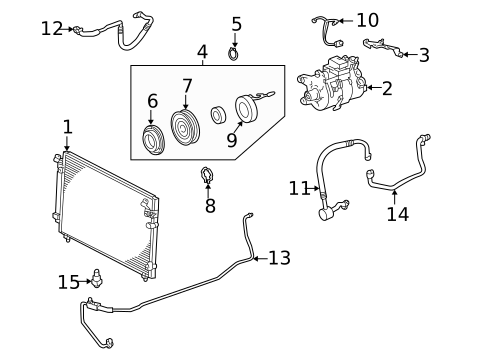 A/C Clutch & Compressor for 2003 Lexus GS300 #0
