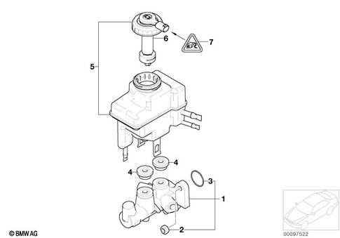 Brake Master Cylinder for 2006 BMW 750Li #0