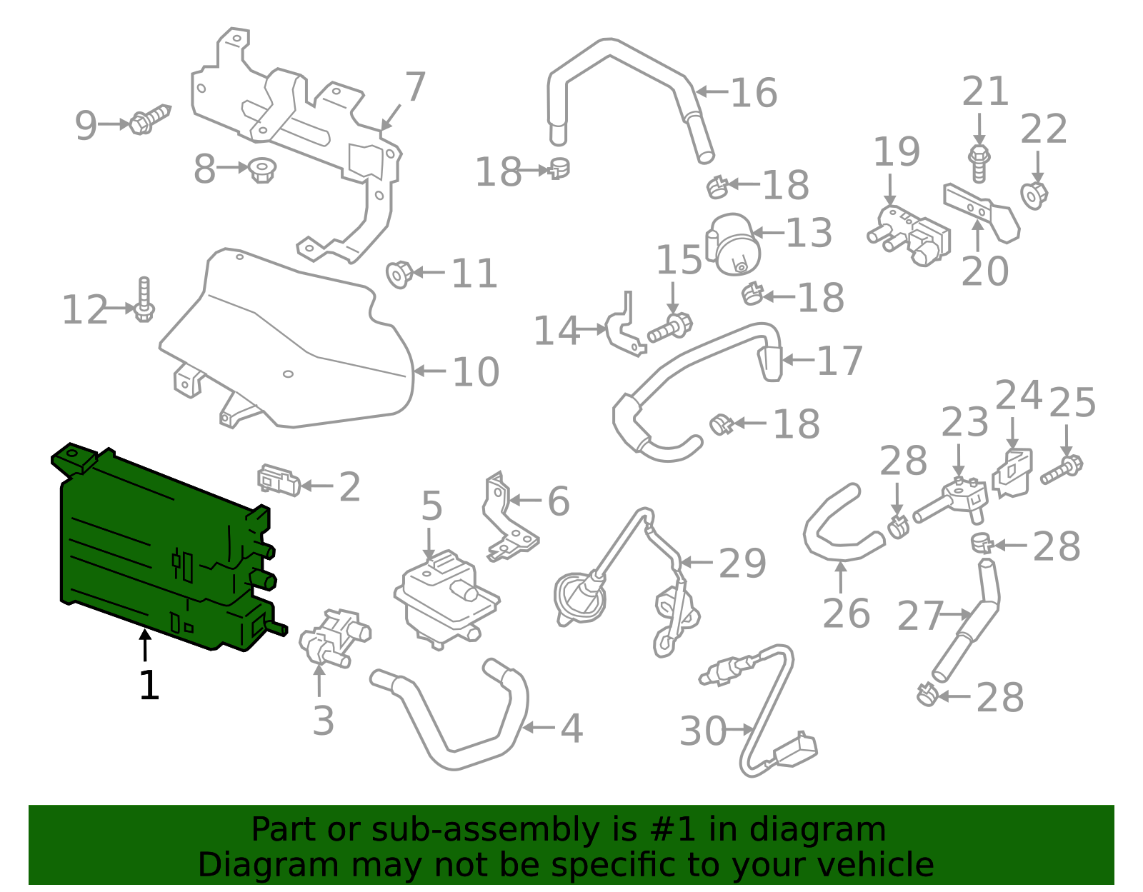 2014-2020 INFINITI Vapor Canister 149509J30A | Faulkner Infiniti of ...